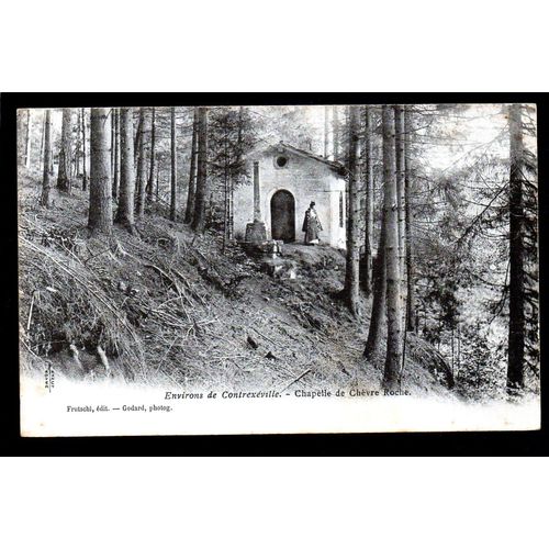 Carte Postale Ancienne, France, Vosges ( 88 ), Environs De Contrexeville, Chapelle De Chèvre Roche