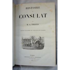A.THIERS HISTOIRE REVOLUTION CONSULAT EMPIRE Illustrée ATLAS 8/8 Vol 1865 
