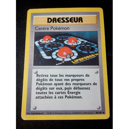 Carte Dresseur Centre Pokémon 85/102 Set De Base Fr 