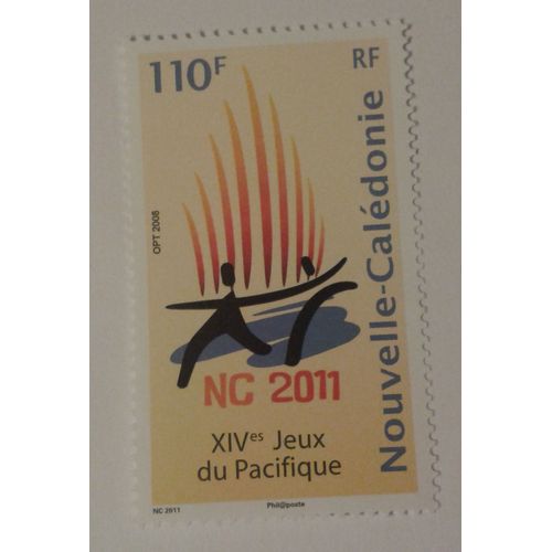 Timbre Nouvelle Calédonie 2008 Xives Jeux Du Pacifique Nc 2011 110 Francs Neuf