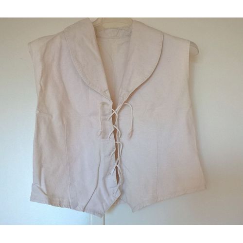 Gilet / Lin 40 Beige