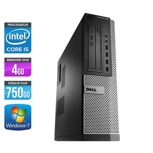 Dell Optiplex 790 Desktop - Intel Core i5-2400 / 3,10 GHz - RAM 4 Go - HDD 750 Go - DVDRW - GigaBit Ethernet - Windows 7 Professionnel