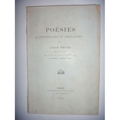 Provençal: Gard: Tresques: Poésies Provençales Et Françaises, 1926, Be