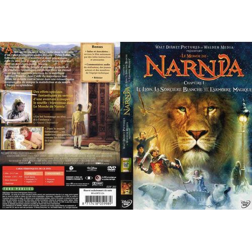 Jaquette Dvd - Le Monde De Narnia : Chapitre 1, Le Lion, La Sorcière Blanche Et L'armoire Magique