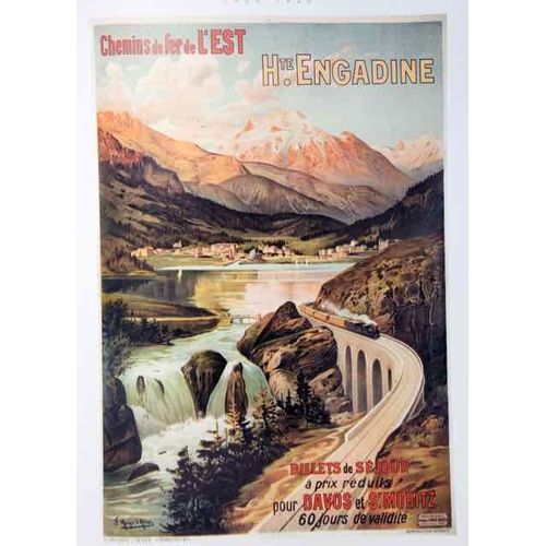 Affiche Chemins De Fer De L'est 