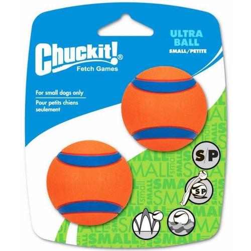 Chuckit! Balle Ultra Durable 2-Pk S En Caoutchouc Ø 5cm - Pour Chien