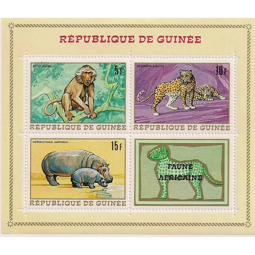 Guinée-  1 Bloc Neuf - Faune Africaine- N°21