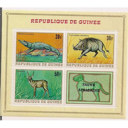 Guinée-  1 Bloc Neuf - Faune Africaine- N°22