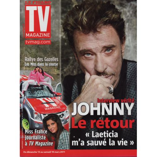 Le Figaro Tv / 12-03-2011 N°20717 : Johnny Hallyday (2,5p) - Virginie Ledoyen (1p) 