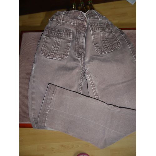Pantalon Okaïdi . Coton 5 Ans Marron
