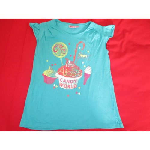 Tee-Shirt Turquoise 12 Ans " Cupcake