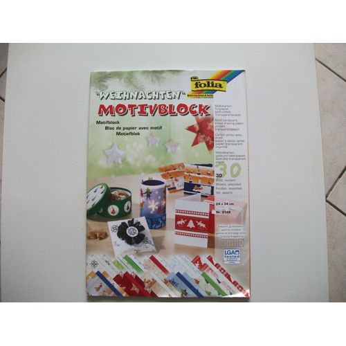 Bloc De Papier À Motifs - 30 Feuilles