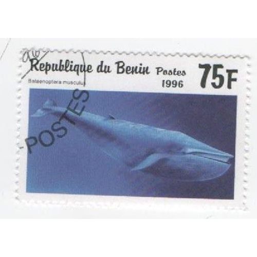 Timbre République Du Bénin Animaux Marin 75 F