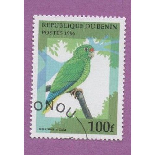 Timbre République Bénin Oiseaux 100f