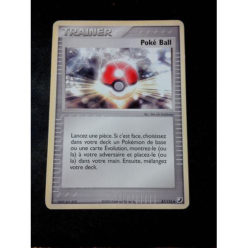 Trainer Poké Ball 87/115 Set Ex Forces Cachées Fr