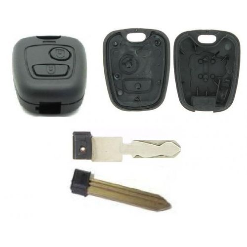 Coque De Clé Adaptable Pour Psa, 2 Boutons