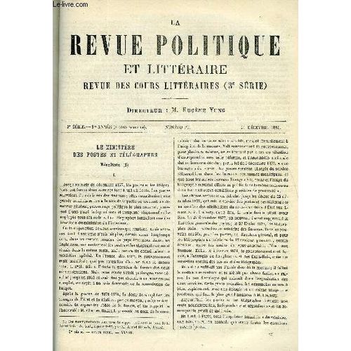 La Revue Politique Et Litteraire 1er Annee - 2e Semestre N°27 - Le Ministere Des Postes Et Telegraphes, Les Americaines En Europe Par Jeanne Mairet, Etrennes 1882 Par Georges De Nouvion ...