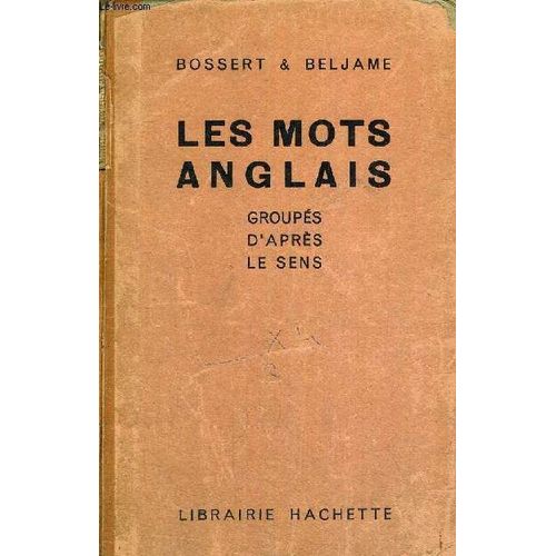 Les Mots Anglais - Groupes D'apres Le Sens
