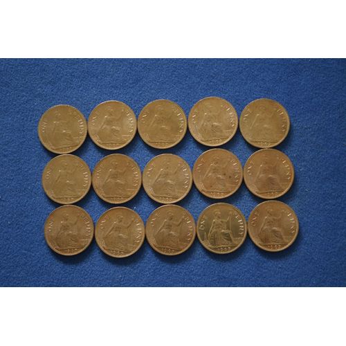 15 One Penny Elizabeth Ii 1967 Neufs Jamais Circulés Sortis Du S