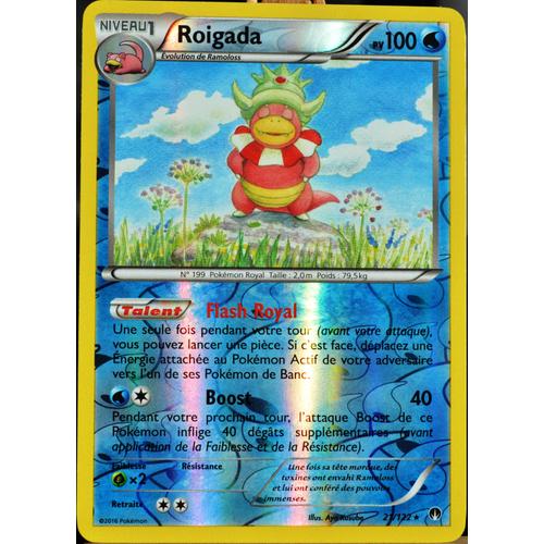 Carte Pokémon 21/122 Roigada 100 Pv - Reverse Xy09 - Rupture Turbo Neuf Fr