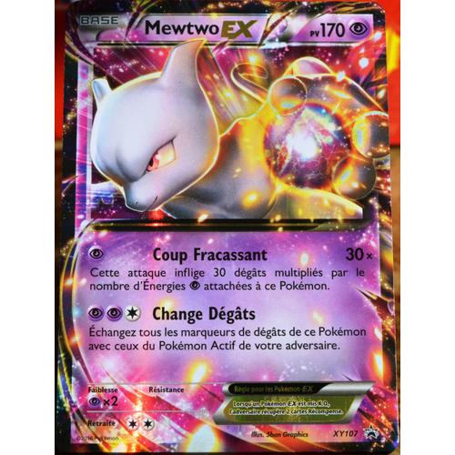 Carte Pokémon Xy107 Mewtwo Ex 170 Pv Promo Neuf Fr