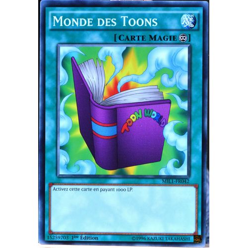 Carte Yu-Gi-Oh Mil1-Fr042 Monde Des Toons (Toon World) - Commune Neuf Fr