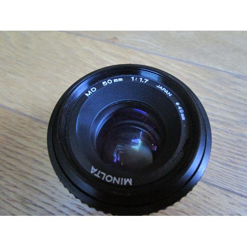 objectif Minolta MD 50 mm f/1.7