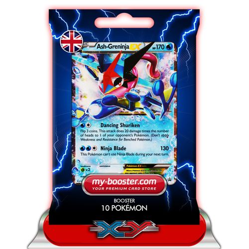 Ash-Greninja Ex (Amphinobi) Xy133 170hp Xy09 - Booster De 10 Cartes Pokemon Anglaises My-Booster