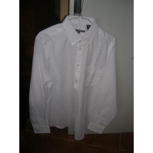 Chemise Owk Manches Longues Coton 44 Blanc 