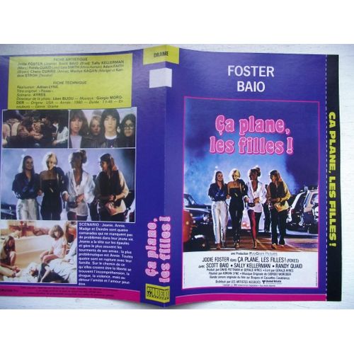 Jaquette Du Film.Ça Plane ,Les Filles(1980).Réalisation.Adrian Lyne Avec Jodie Foster,Scott Baio,Sallykellerman,Randy Quaid,Lois Smith,Adam Faith
