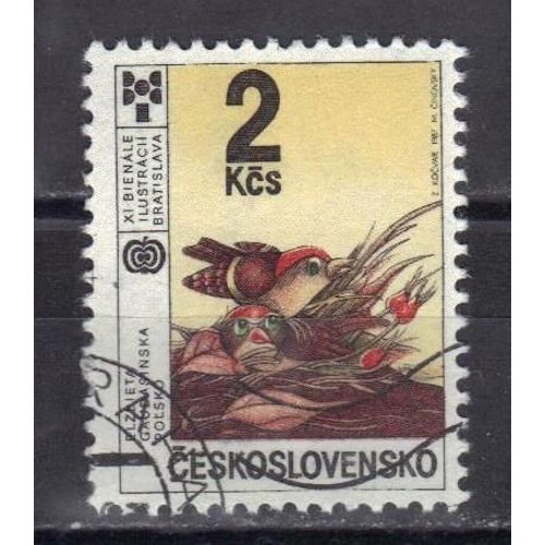 Tchecoslovaquie 1984 : Oiseaux Divers - Timbre Oblitéré