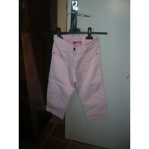 Pantacourt Nky Coton 10 Ans Rose