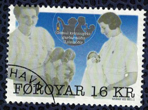 Iles Féroé 2011 Oblitéré Ronde Used Stamp Jarðarmóðir Ljósmóðir Sages Femmes