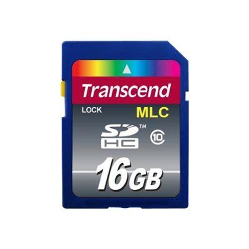 Transcend - Carte mémoire flash - 16 Go - Class 10 - SDHC