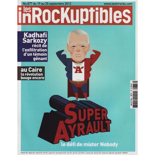 Les Inrockuptibles / 19-09-2012 N°877 : Woodkid (3p) - Yousry Nasrallah (9p) - Christine Angot (1p)