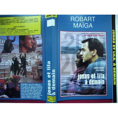 Jaquette Du Film.Jonas Et Lila,À Demain(1999).Réalisation.Alain Tanner Avec Jérôme Robart,Aïssa Maïga,Natalia Dontcheva,Jean-Pierre Gos,Cécile Tanner