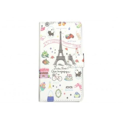 Pochette Simili-Cuir Pour Nokia Lumia 530 Tour Eiffel Paris+ Film Protection Écran