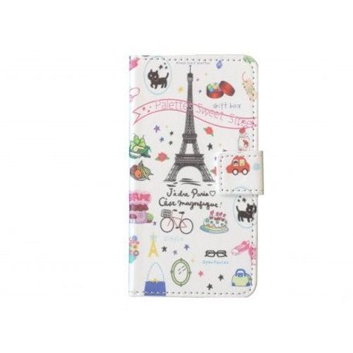 Pochette Pour Samsung Galaxy Alpha G850 Tour Eiffel + Film Protection Écran