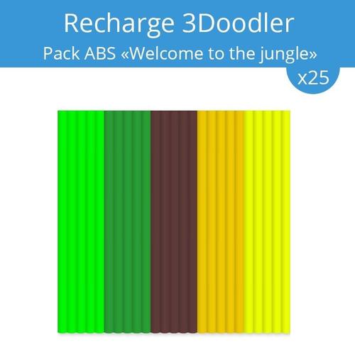 Recharge 3Doodler : pack ABS Welcome to the Jungle