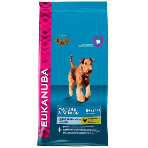 Eukanuba Croquettes Au Poulet - Grande Race - 15kg - Pour Chien Mature Senior