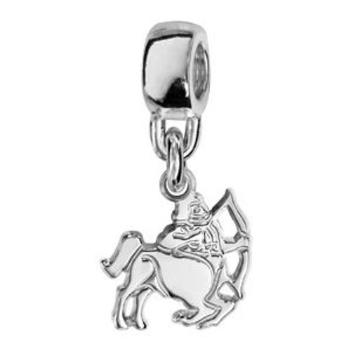 Charms Coulissant Argent Rhodié Zodiaque Découpé Sagittaire