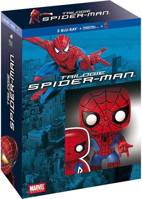 Trilogie Spider-Man : Spider-Man + Spider-Man 2 + Spider-Man 3 - + figurine  Pop! (Funko) - Blu-ray | Rakuten