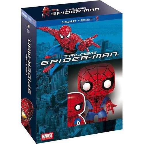 Trilogie Spider-Man : Spider-Man + Spider-Man 2 + Spider-Man 3 - + Figurine Pop! (Funko) - Blu-Ray