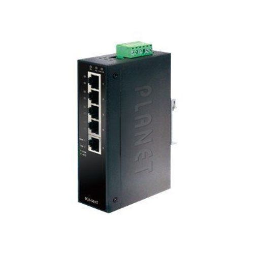 PLANET IGS-501T - Switch - 5 x 10/100/1000 - an DIN-Schiene montierbar - Gleichstrom