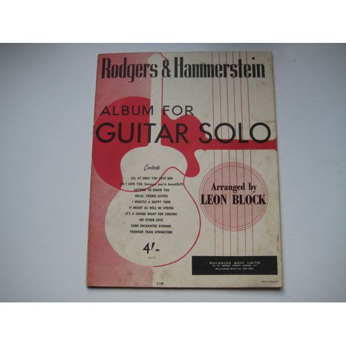Rodgers & Hammerstein Album For Guitar Solo