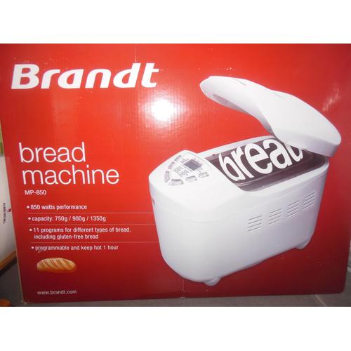 Machine à pain, de la marque Brandt, neuve, dans son carton d'emballage d'origine, jamais ouvert