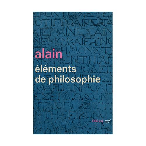 Eléments De Philosophie / Alain / Réf30928