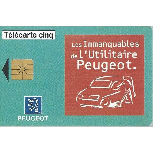 Télécarte Promotionnelle Cinq / 5 Unités " Les Immanquables De L'utilitaire Peugeot " - Tirage À 27000 Exemplaires ( 04/1997 ) 