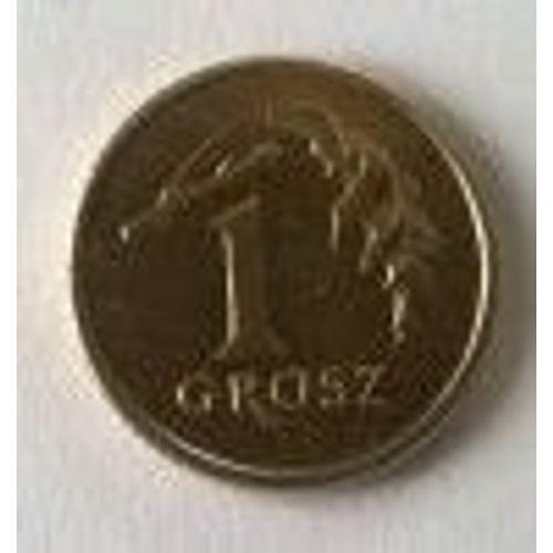 Pièce De 1 Grosz De La Pologne, Année 2003, En Bronze Aluminium