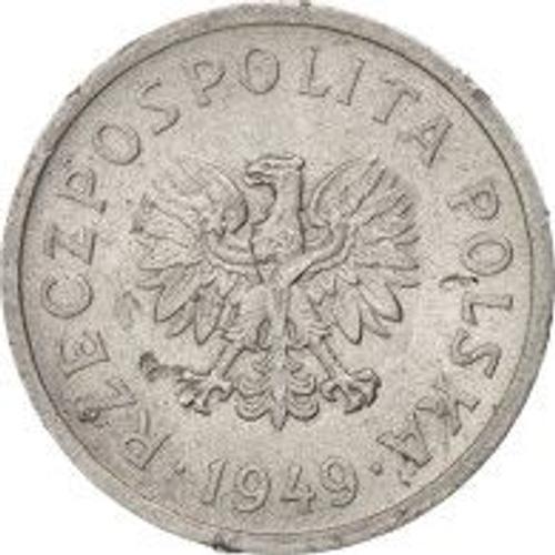 Pièce De 10 Groszy De La Pologne, Année 1949, En Aluminium